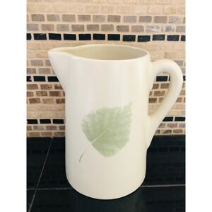 DENBY Energy Leaf 80 oz Pitcher Model 1809 Made‎ in Portugal for Denby Pottery